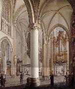 Vervloet Francois Interieur de la cathedrale Saint-Rombaut a Malines oil painting reproduction